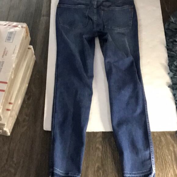 Madewell 10” Button Fly Front High RIse Blue Skinny Jeans 25 Preppy Casual Boho - Picture 6 of 16